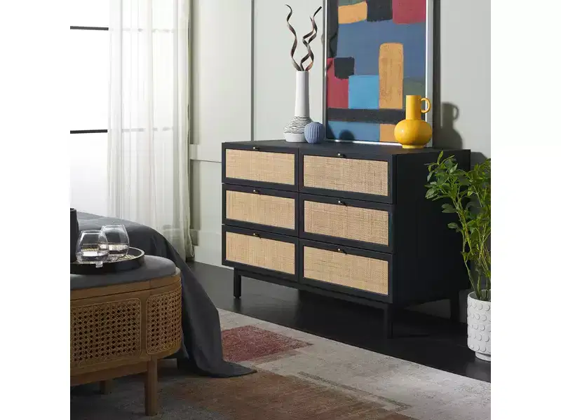 Aino 6 Drawer Dresser - DRS9600 - Safavieh