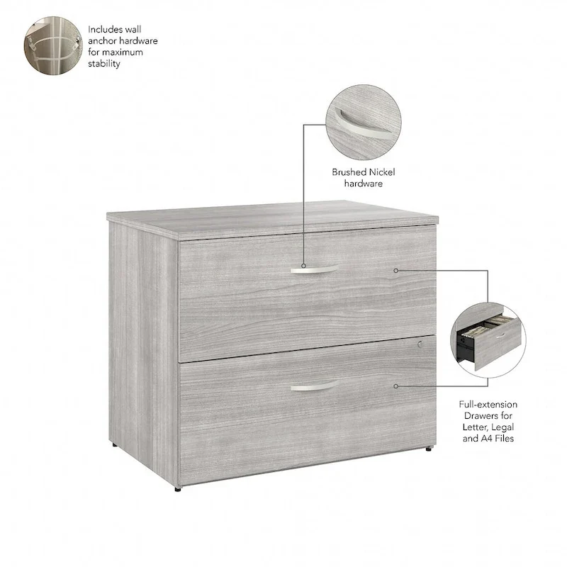 2 Drawer Lateral File Cabinet by