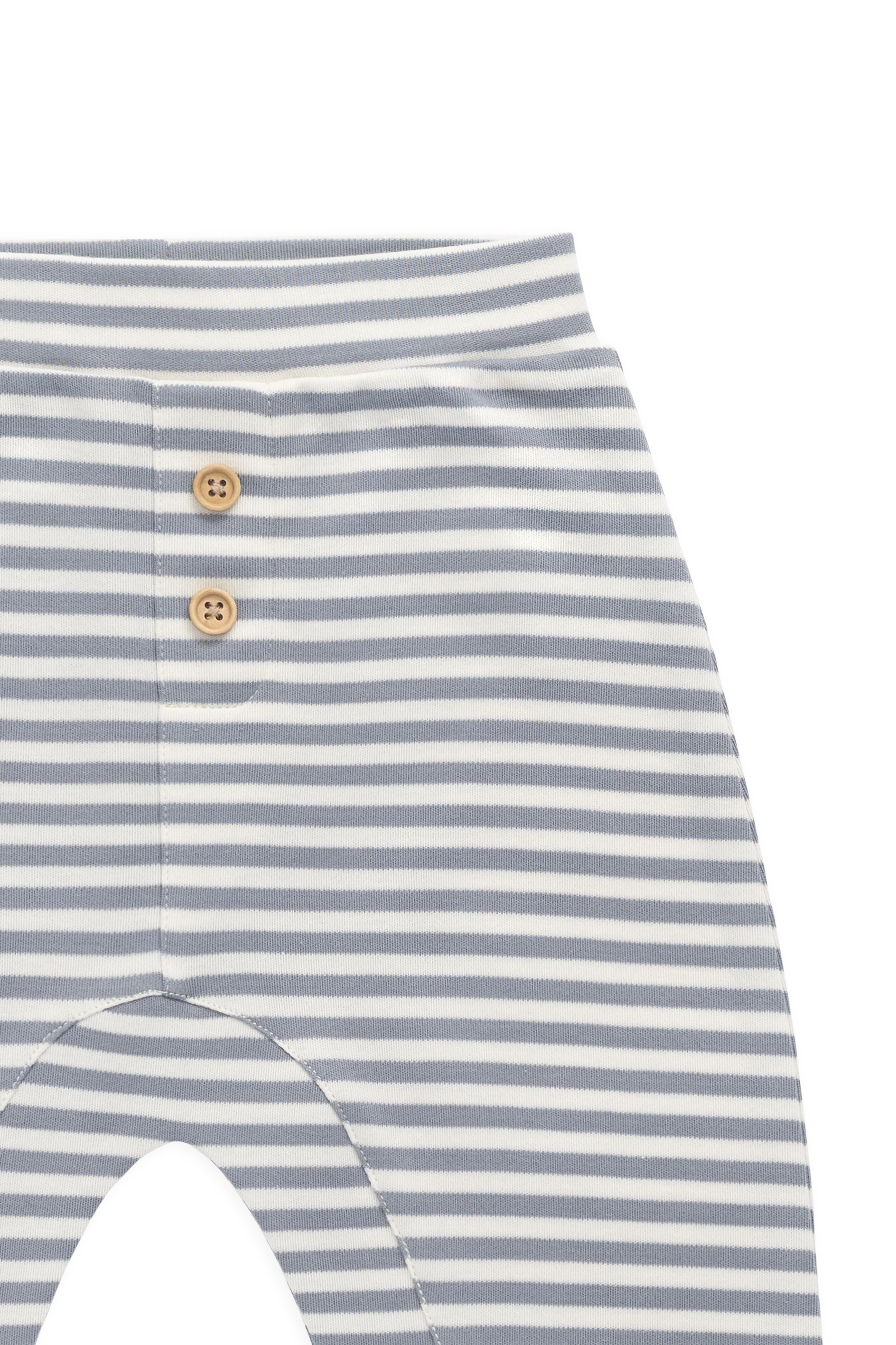 Narrow Stripe Pima Cotton Relaxed Pant with Elastic Waistband for Babies 0M–4Y