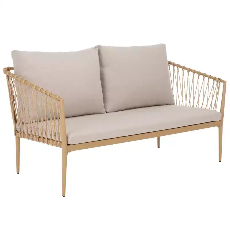 Dante Rope Patio Loveseat - SEI