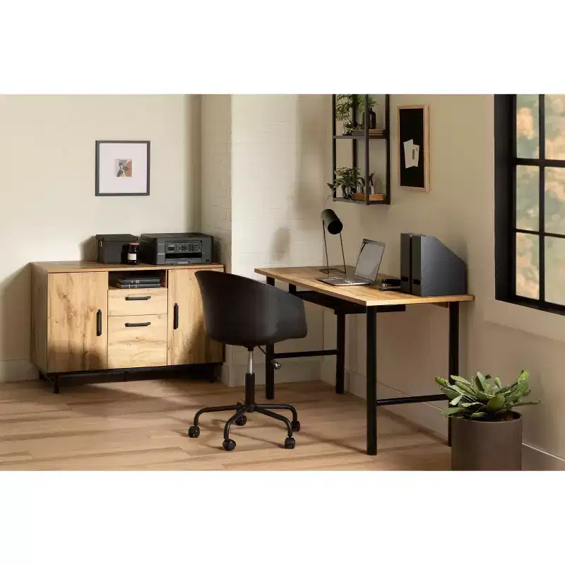 South Shore Tassio 5 Drawer Chest: Metal Slides, Laminate Surface, Particle Board Frame, 48.75H