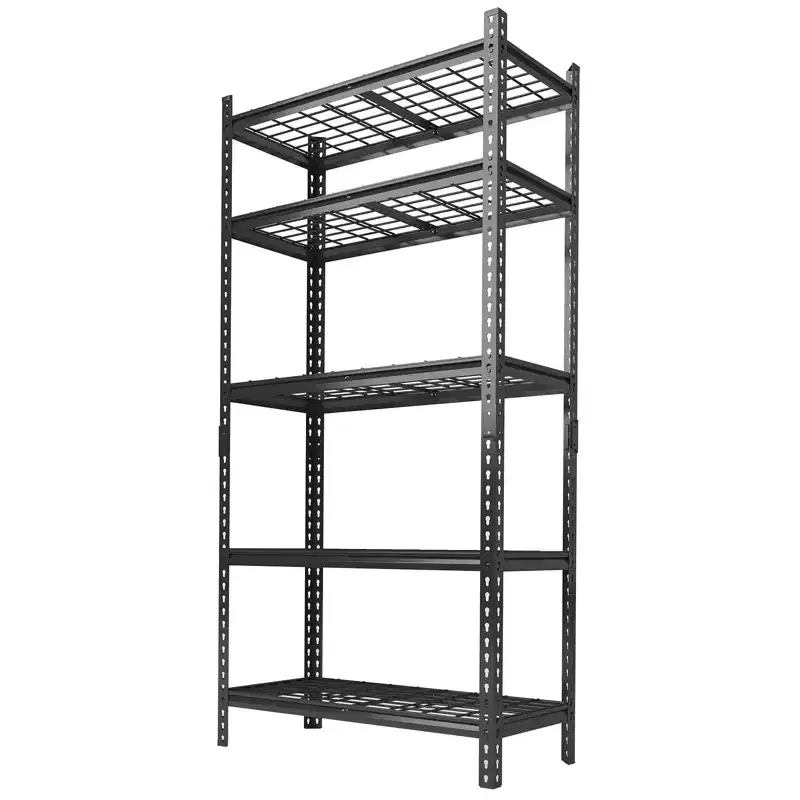 Garage Shelving 2200 LBS Storage Shelves Adjustable Metal Shelving Unit Heavy Duty 5 Tier Metal Shelves for Garage Kitchen Pantry