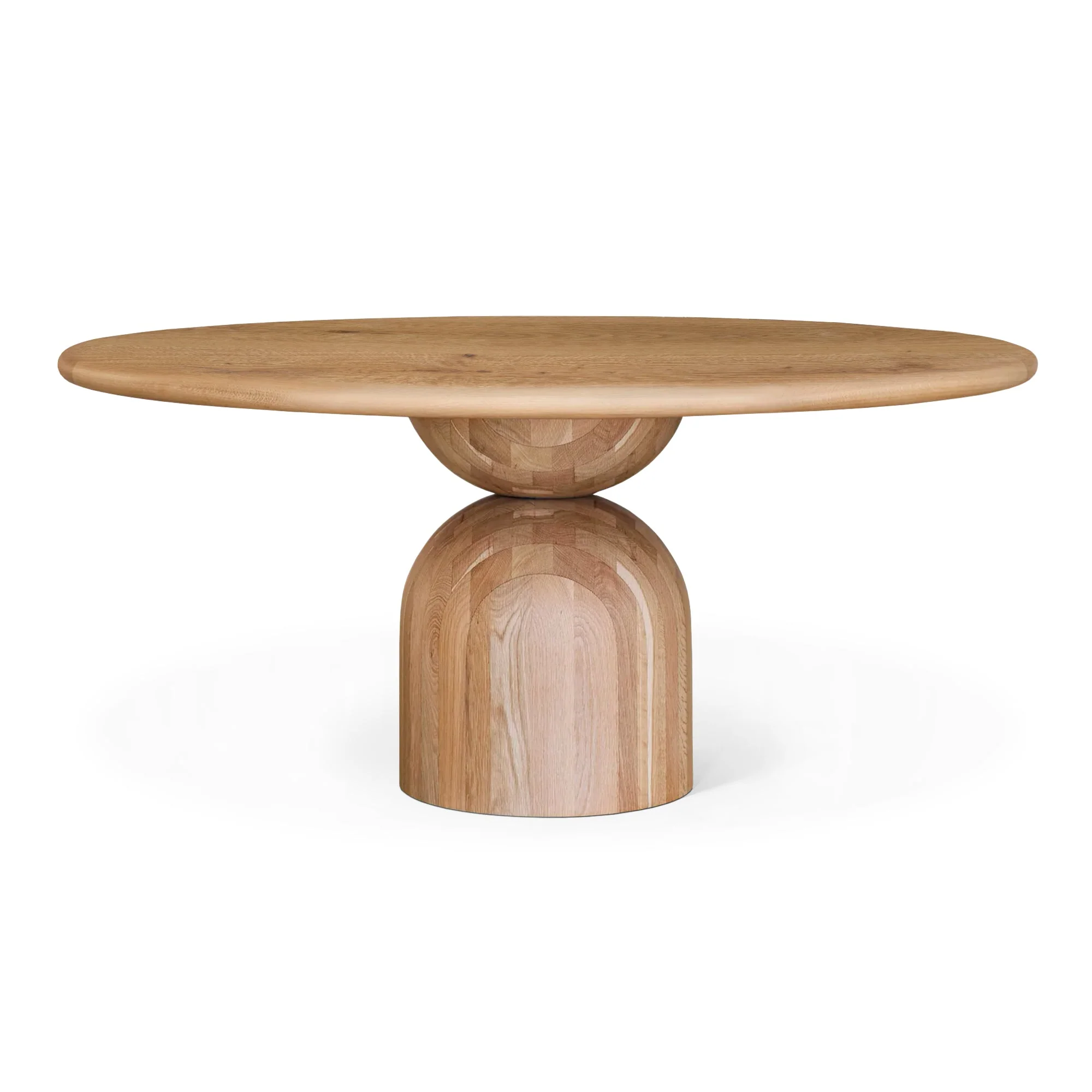 Round Oak Dining Table - Dive into the seamless blend of warmth and modernity with our round oak dining room table - elevated by round
