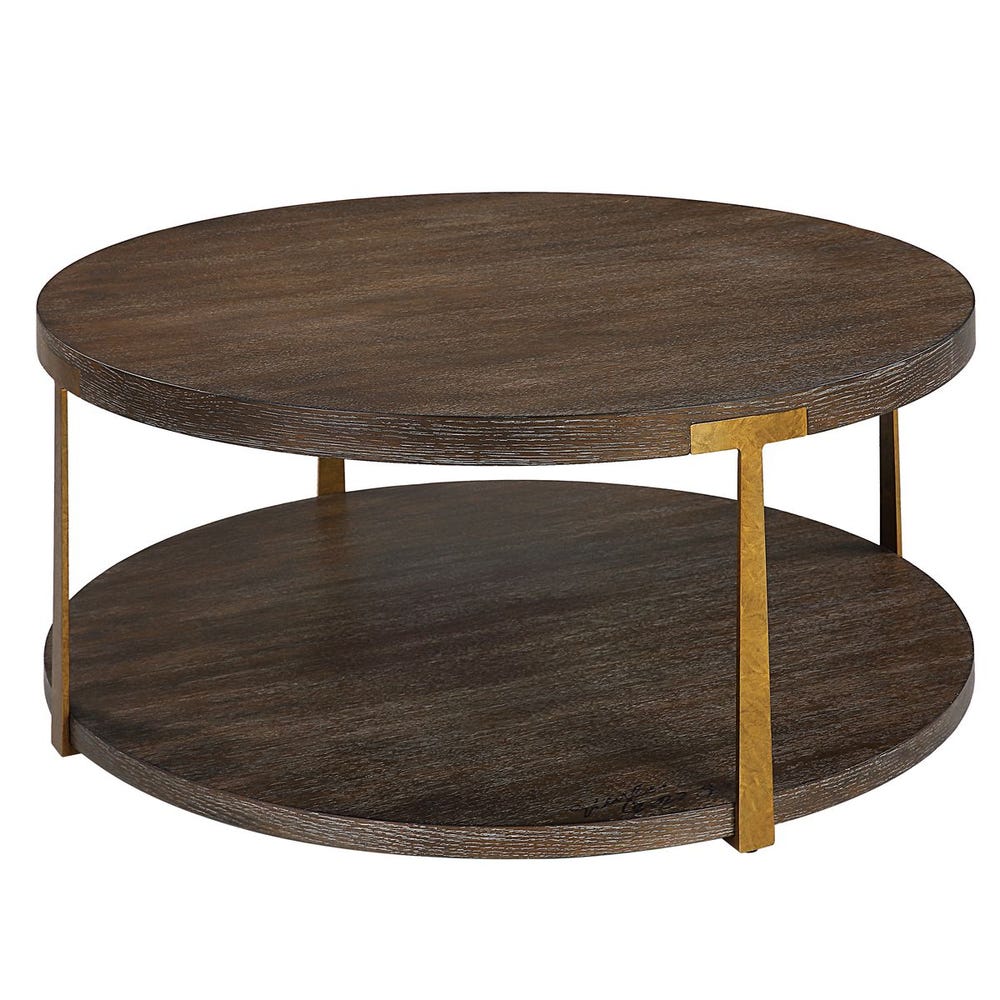 Natural Rattan Wrap Rustic Coffee Table with Glass Top