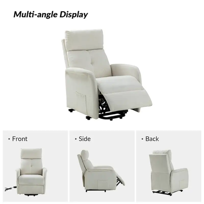 Elisa Power Remote Lift Assist Recliner Set Of 2 with Metal Base