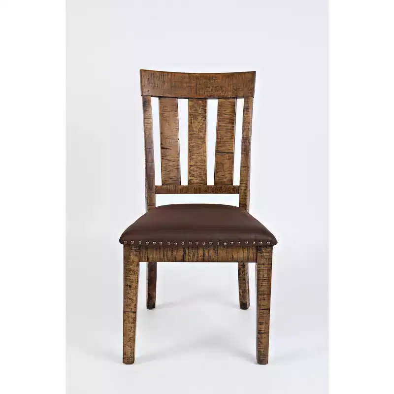 Distressed Industrial Distressed Wood Dining Chair