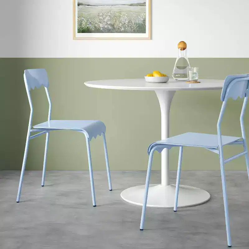 Set of 2 Wavy Metal Dining Chair - Room Essentials