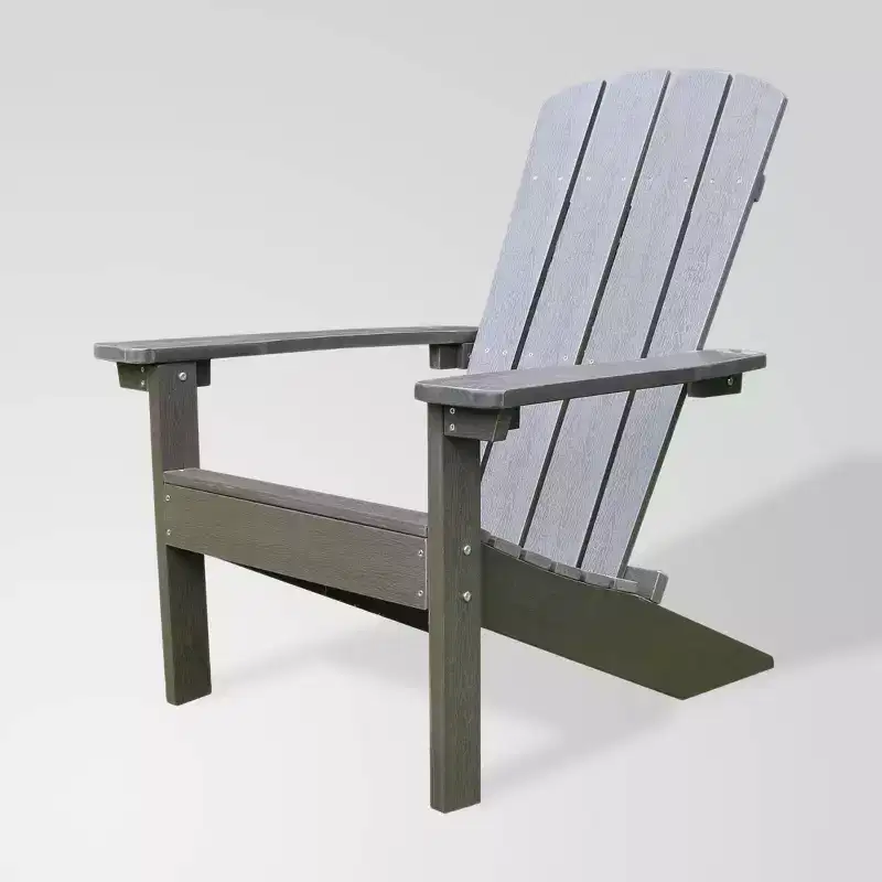 Lakeside Faux Wood Adirondack Outdoor Portable Chair - Merry Products: