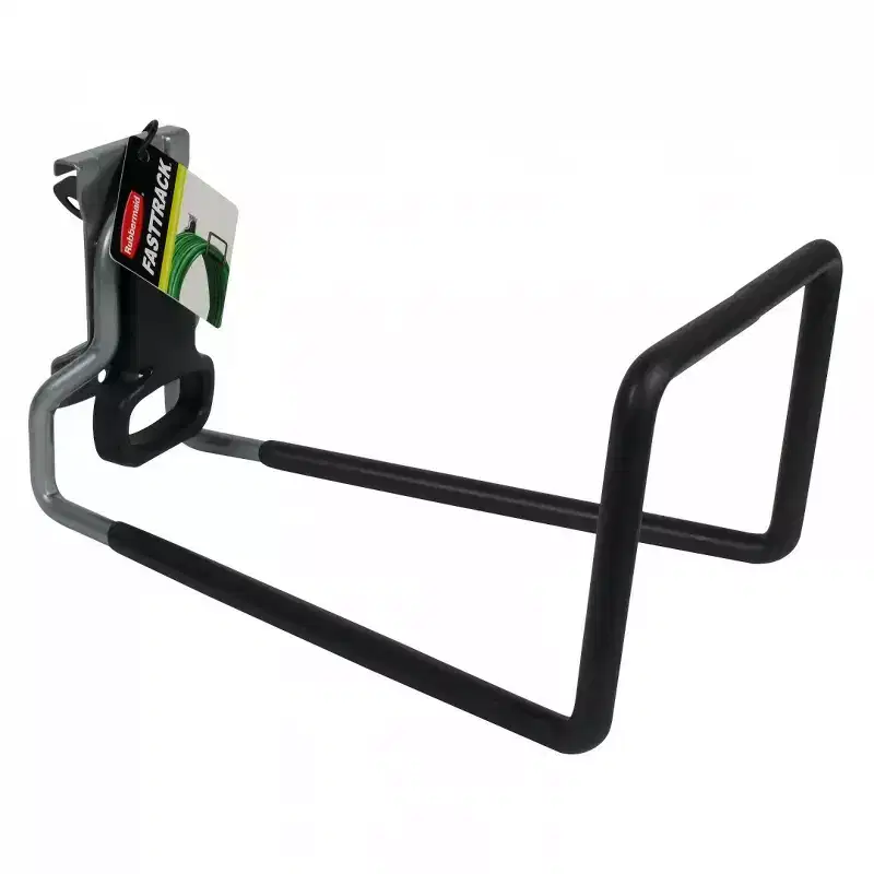 Rubbermaid FastTrack Rail Garage Storage System Water Hose Hook, Black (3 Pack)