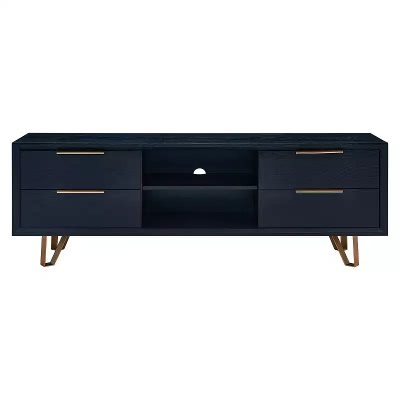 Malone Black Entertainment Console - Black - SEI