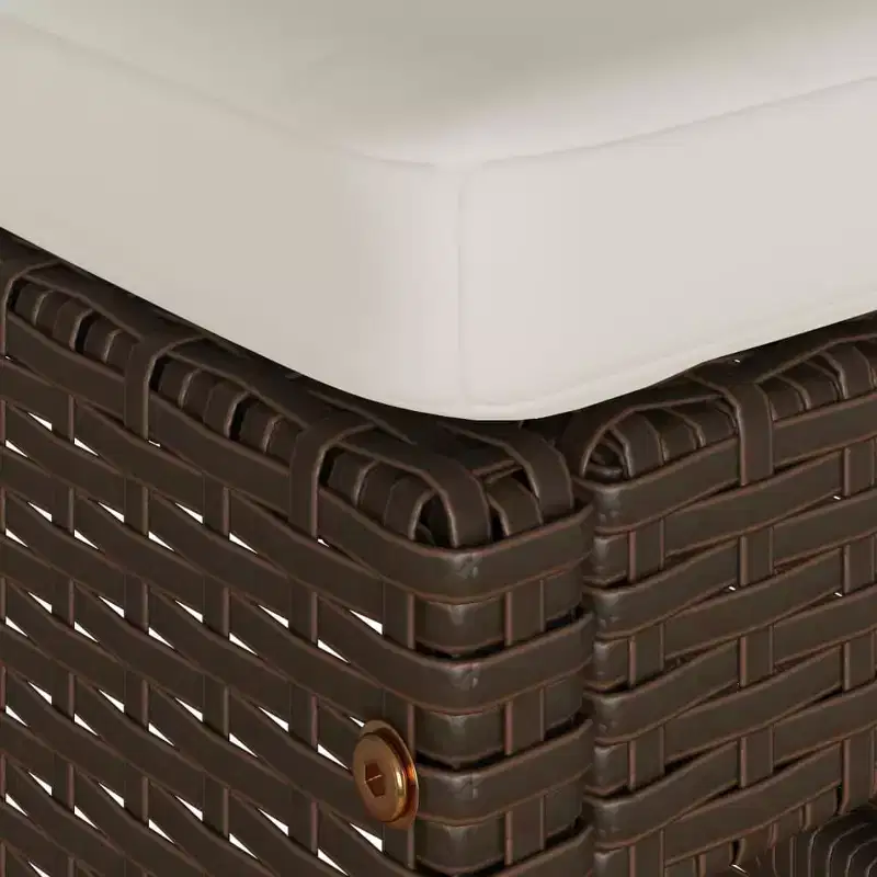 vidaXL Garden Bar Stool Set of 6 PE rattan Standard