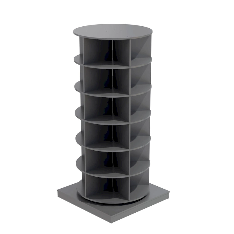 360Rotating Shoe Cabinet 6 layers Holds Up to 24 Paris of Shoes