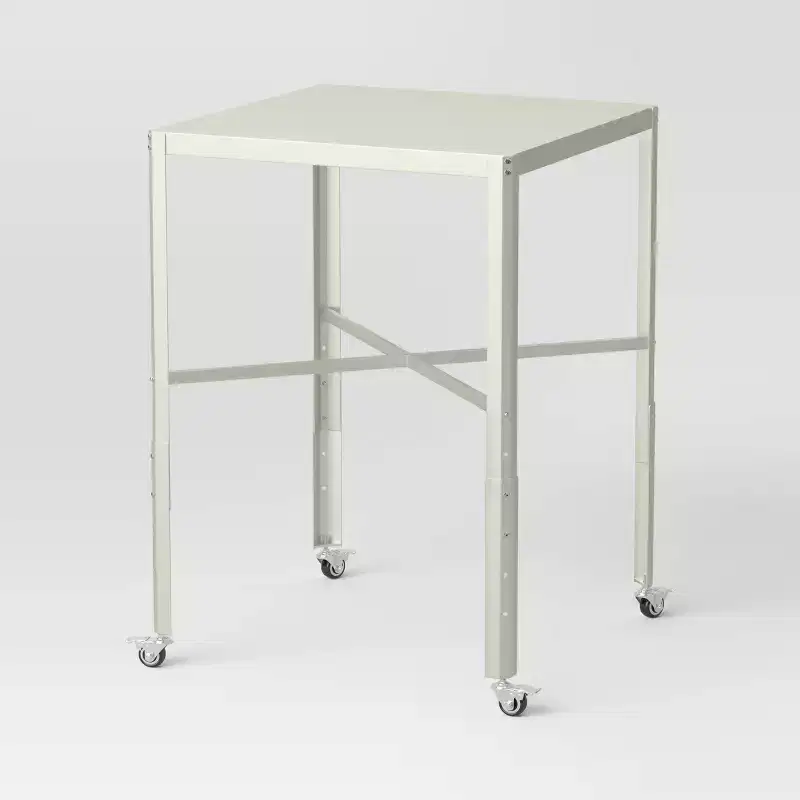 Adjustable Bistro Dorm Table Off-White