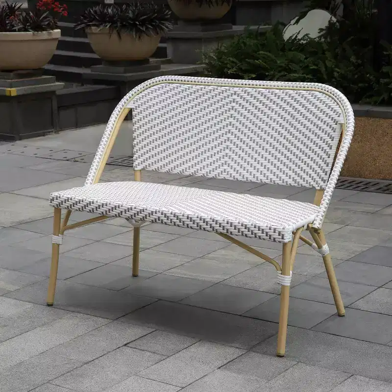 Alertis Patio Wicker Bench - miBasics