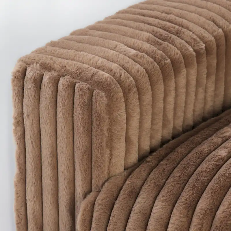 Soft Plush Modular Sectional Sofa Modern Upholstered Living Room Couch
