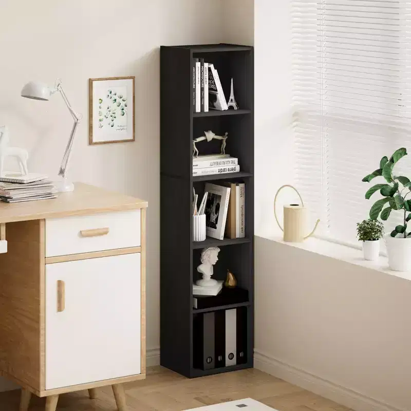 5-Tier Cube Bookcase Bookshelf Storage Organizer for Living Room, Bedroom, Kids Room