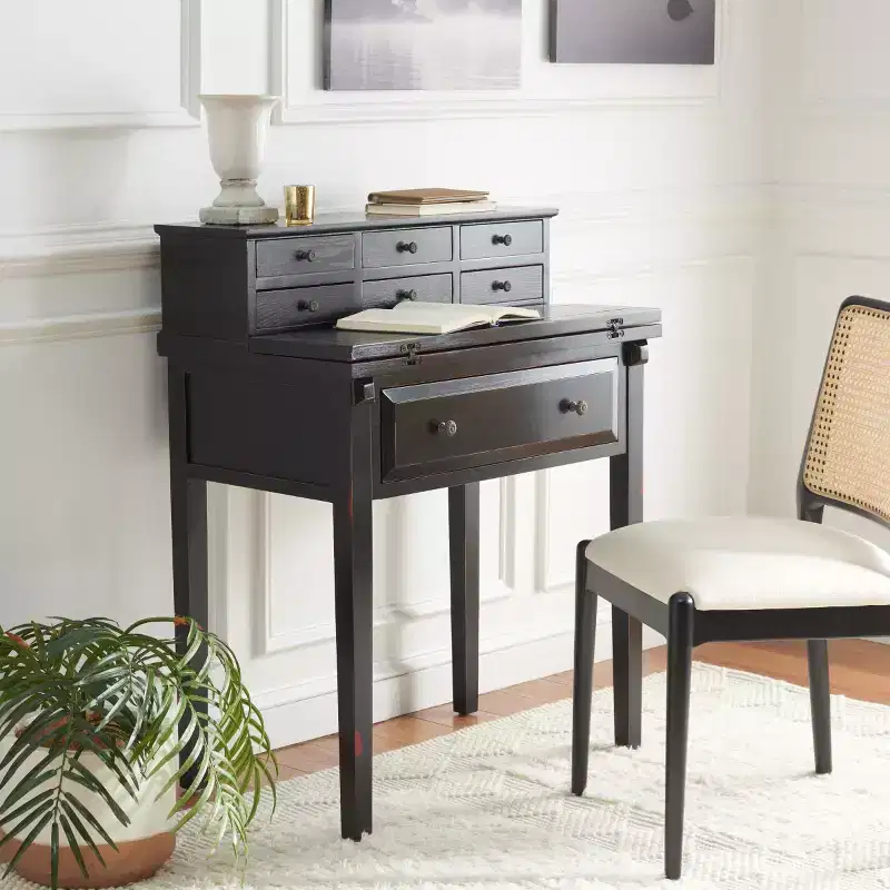 Abigail 7 Drawer Fold Out Desk - AMH6520 - Safavieh Couture
