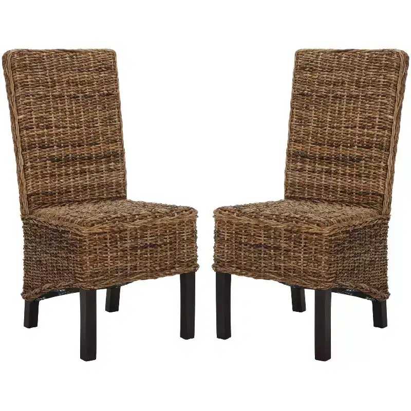 Pembrooke 19 H Rattan Side Chair (Set of 2) - FOX6520 - Safavieh Couture