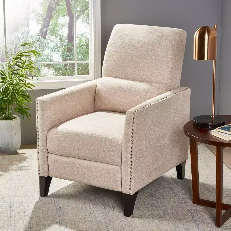 Contemporary Push Back Recliner Chair