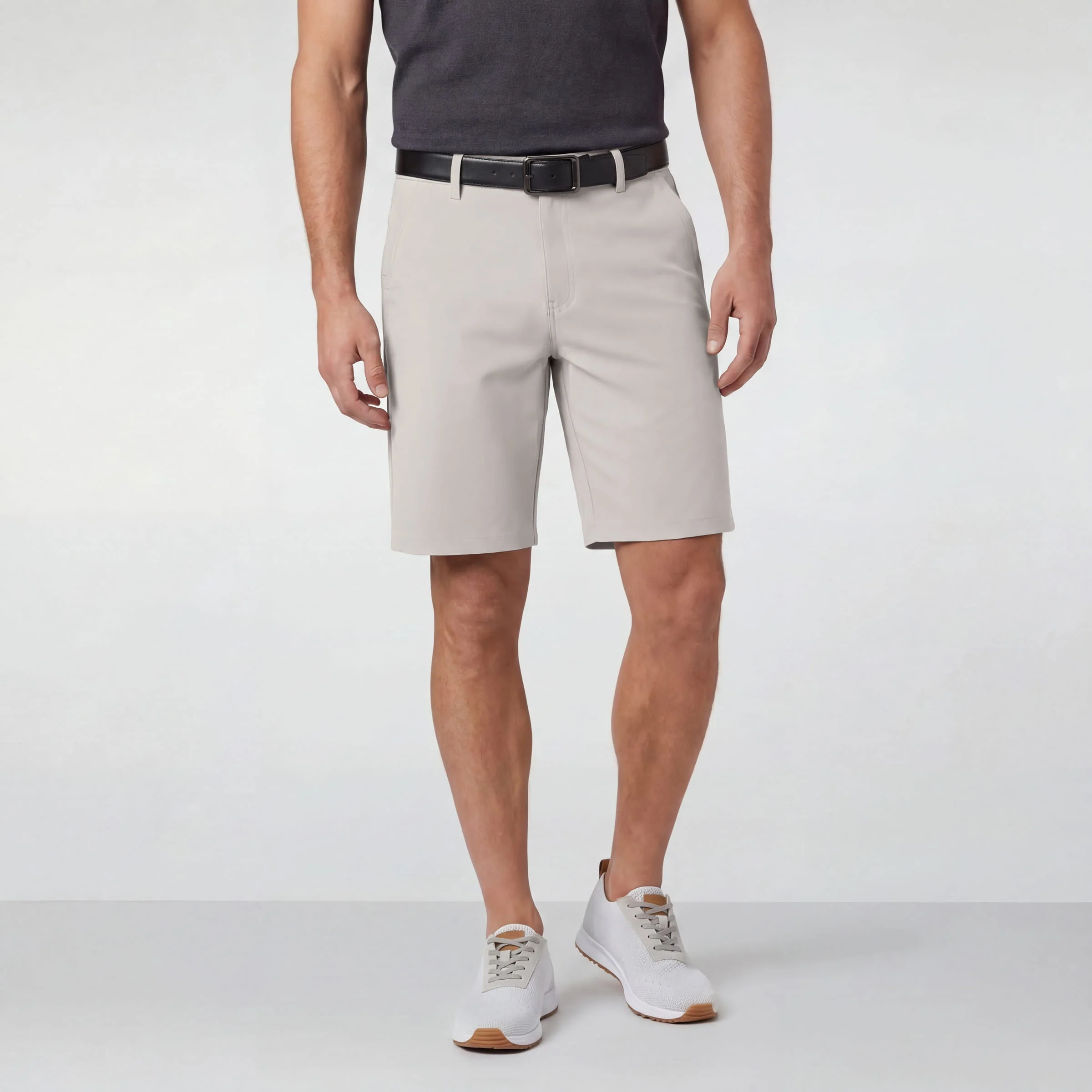 9-point shorts -- Sand Stone