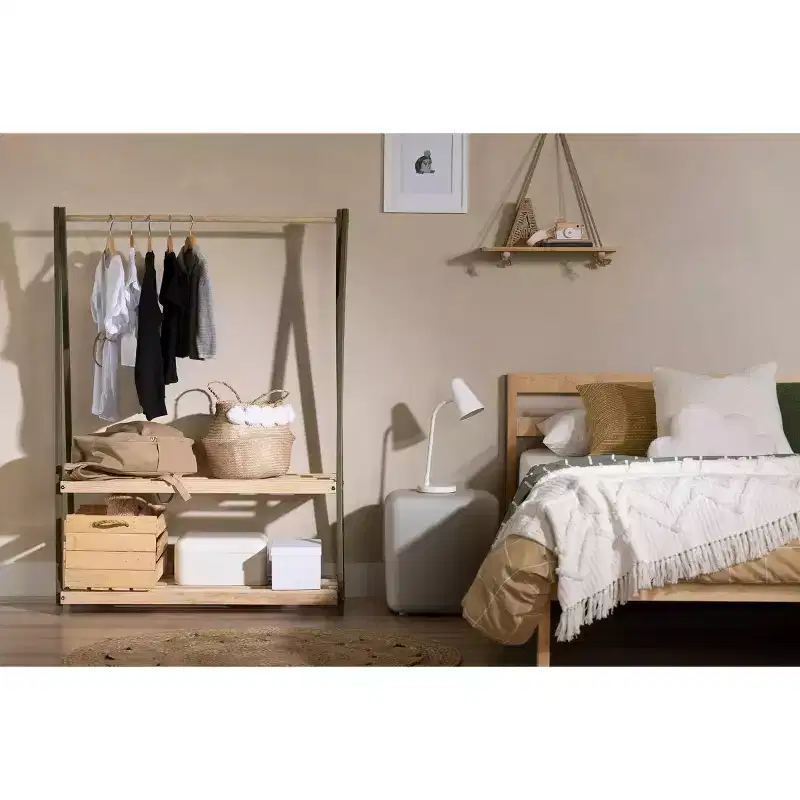 Sweedi Kids' Clothes Rack with Storage Shelves -