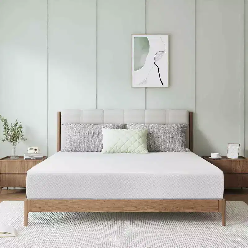 Dyonery Medium Firm Mattress, Memory Foam Mattress with Cooling Gel, Relieve Pressure Medium Firm Support, Cooling Ventilated Foam