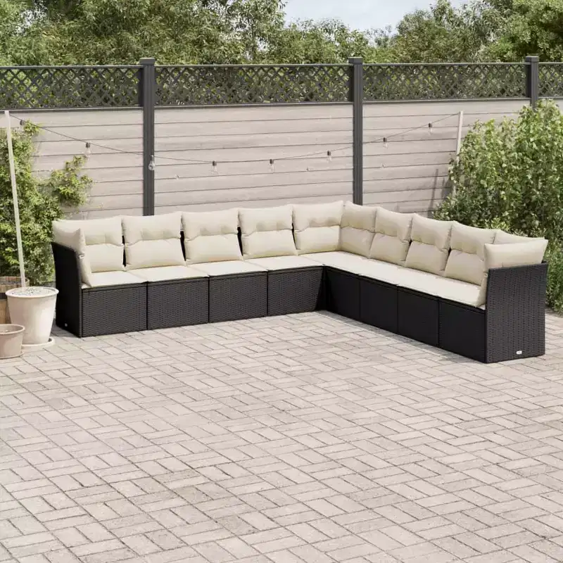 vidaXL Garden Sofa Set Powder-coated steel Large Modular