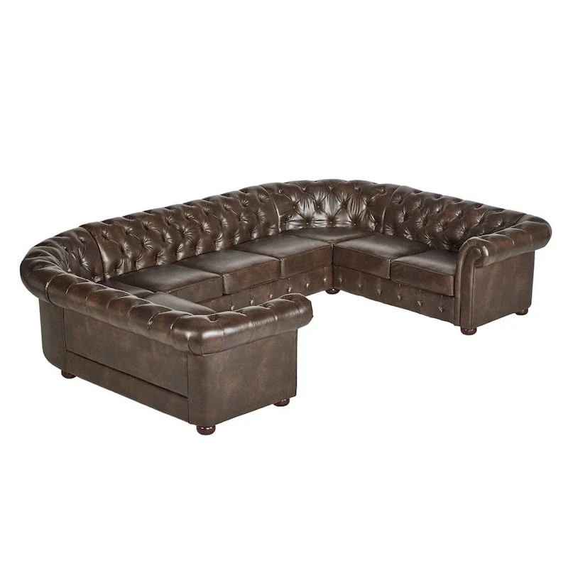 Knightsbridge Chesterfield U-shaped Sectional by iNSPIRE Q Artisan