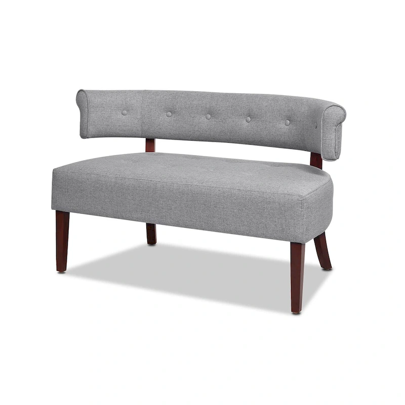 Jared 51 Modern Recessed Arm Tufted Bench Settee