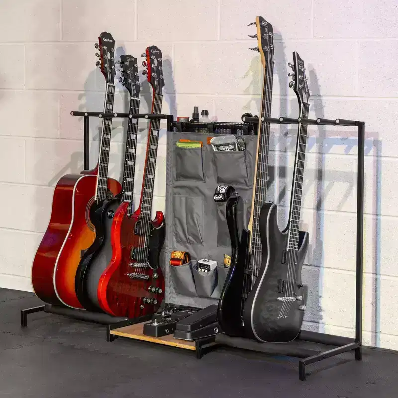 StoreYourBoard Headliner 10-Slot Guitar Rack | Gray