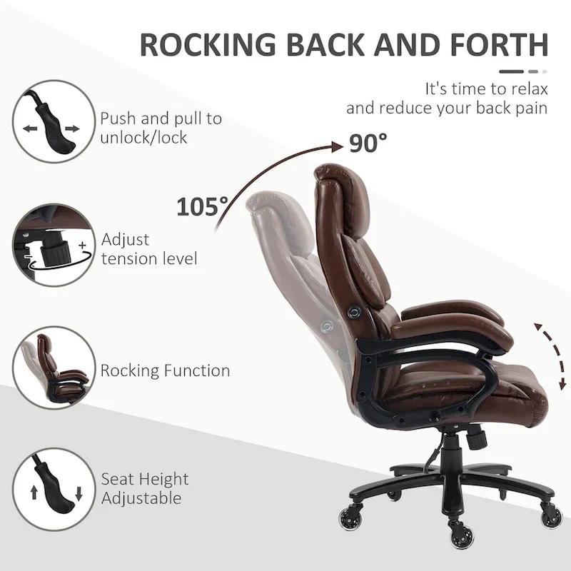 Vinsetto PU Leather Office Chair