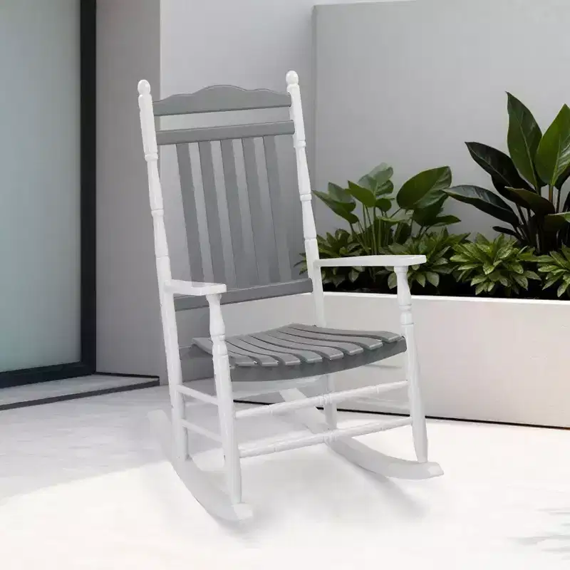 Karl Home | Classic Solid Wood Patio Rocking Chair
