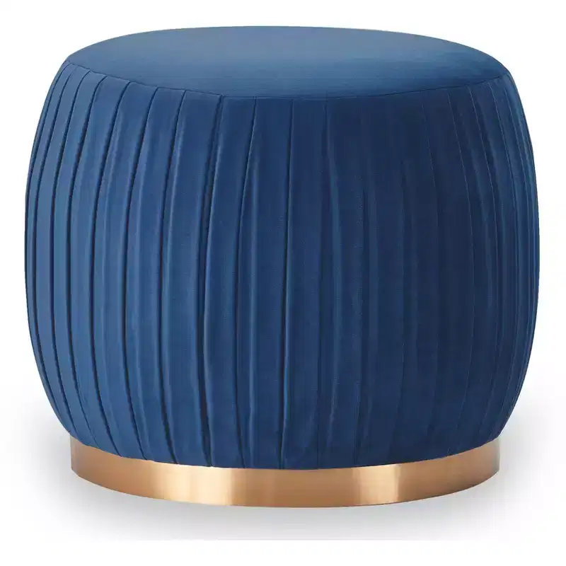 Jolie Pleated Ottoman - Adore Dcor