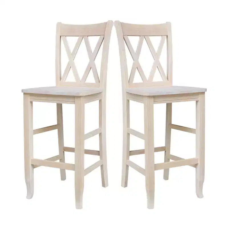 Double X Back Counter Height Barstool