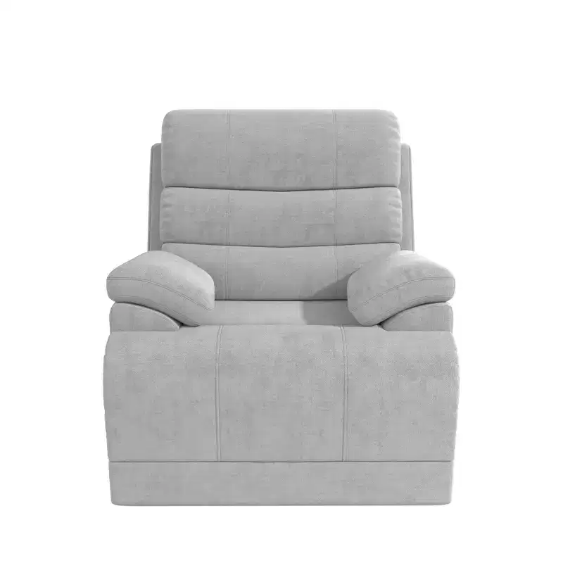 DHP McAllen Recliner Chair, Light Gray Textured Fabric