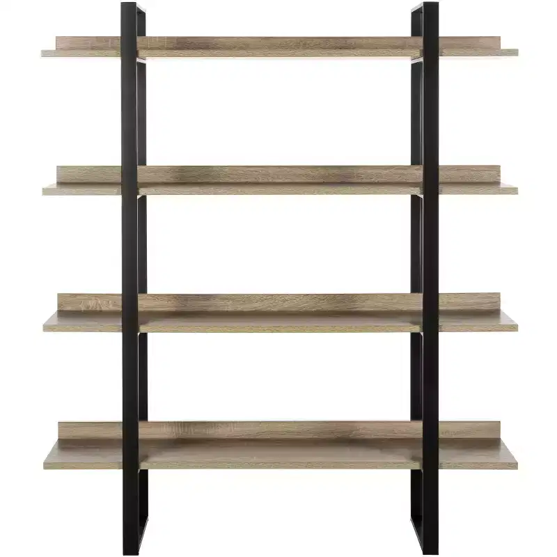 Melissa Etagere - FOX4282 - Light Brown/Black - Safavieh Couture