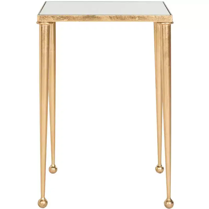 Nyacko End Table - FOX2579A - Gold/Mirror - Safavieh Couture