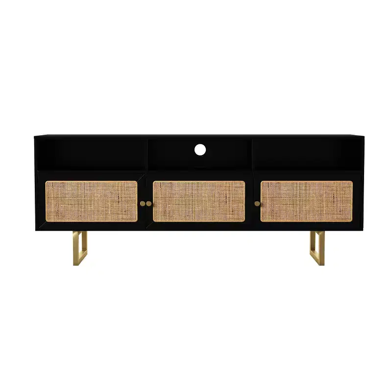 Mursley Media Cabinet with Storage - Black - SEI