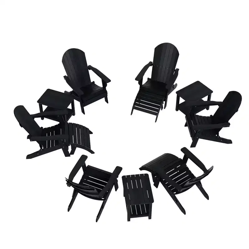 WestinTrends Tuscany HIPSOutdoorPatioFoldingAdirondackChair (12-Piece Set)