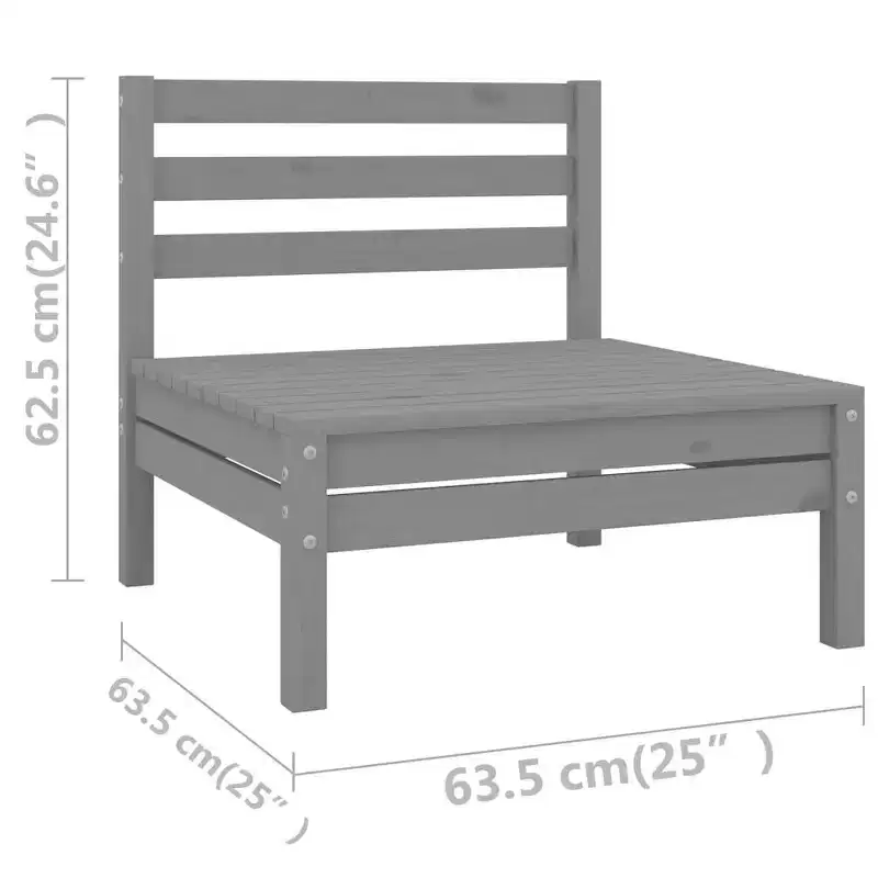vidaXL Garden Lounge Set Solid Pinewood 4-piece set Seats 4