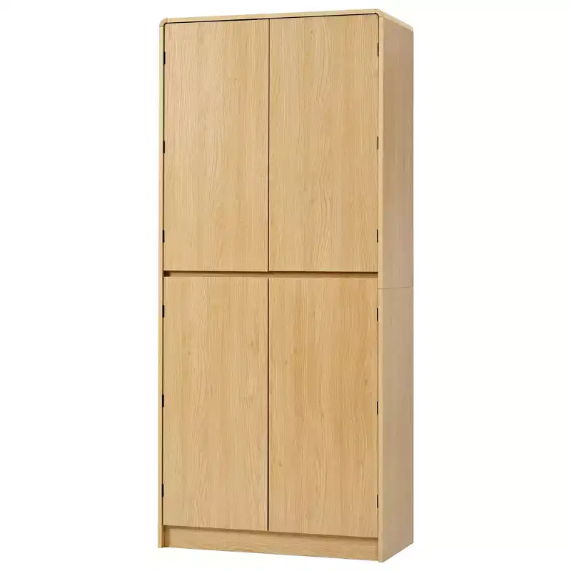 Homy Casa 72 Kitchen Storage Cabinet with Door Shelves and Adjustable Shelves