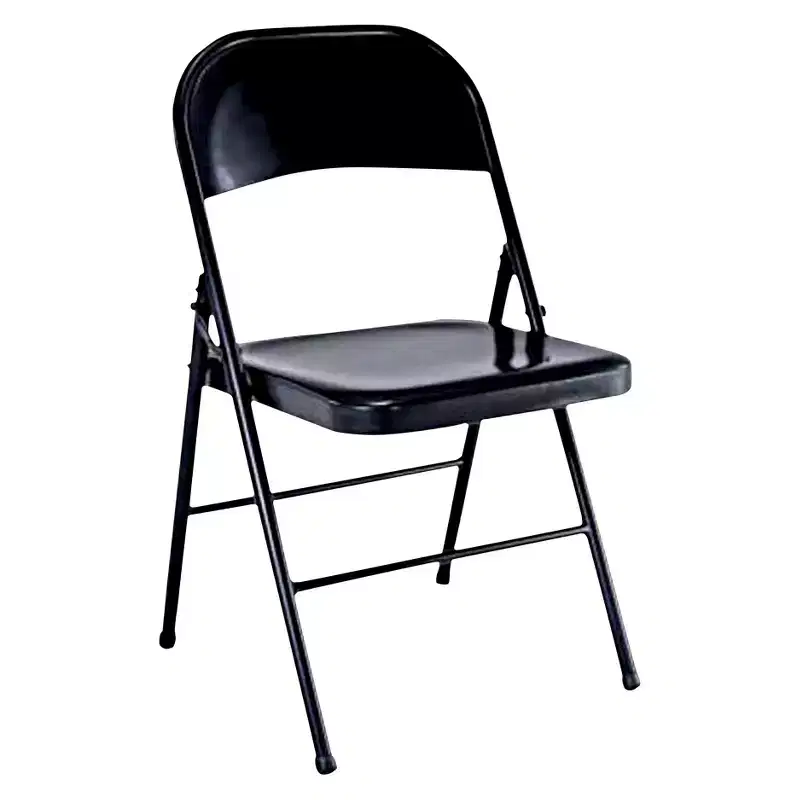 Metal Folding Chair Black