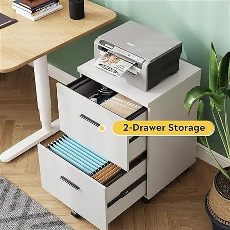 2 Drawer File Cabinet - 15.7D x 18.1W x 25.6H