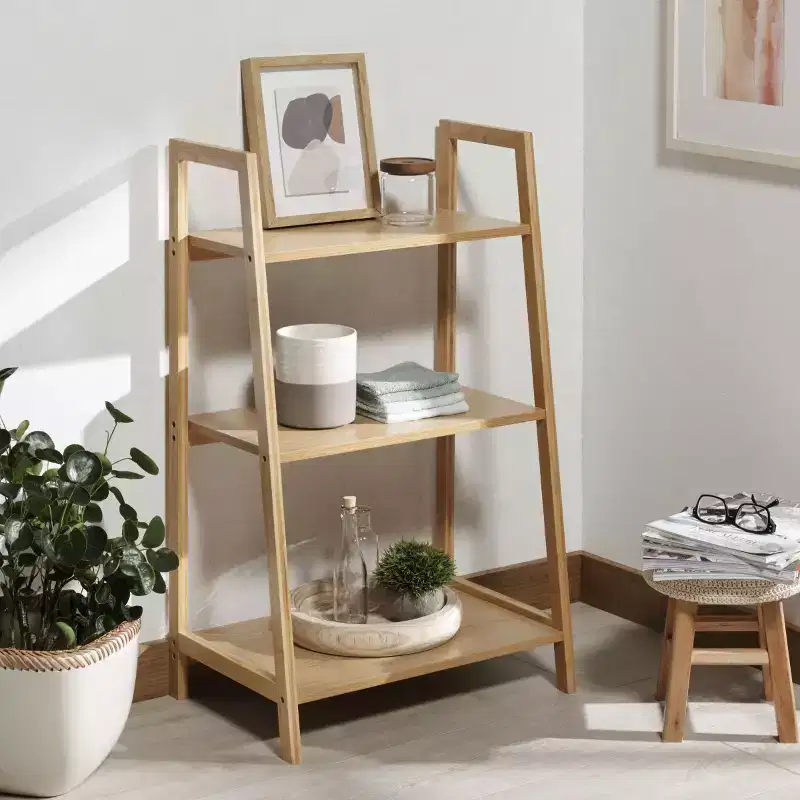 Alucard 3 Tier Shelf - STG1916 - Natural - Safavieh