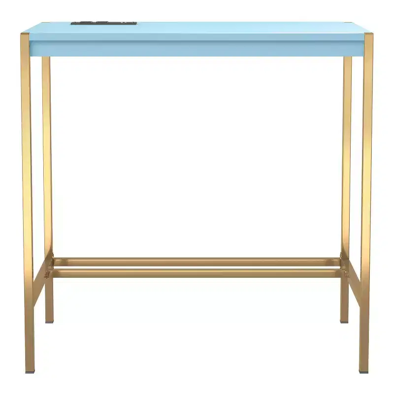 Steel & MDF Writing Desk with USB Port 29.75''H x 30''W x 18.13''D