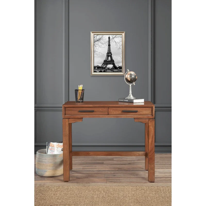 Compact Writing Desk with Dovetail Drawer & Felt Lining – 36