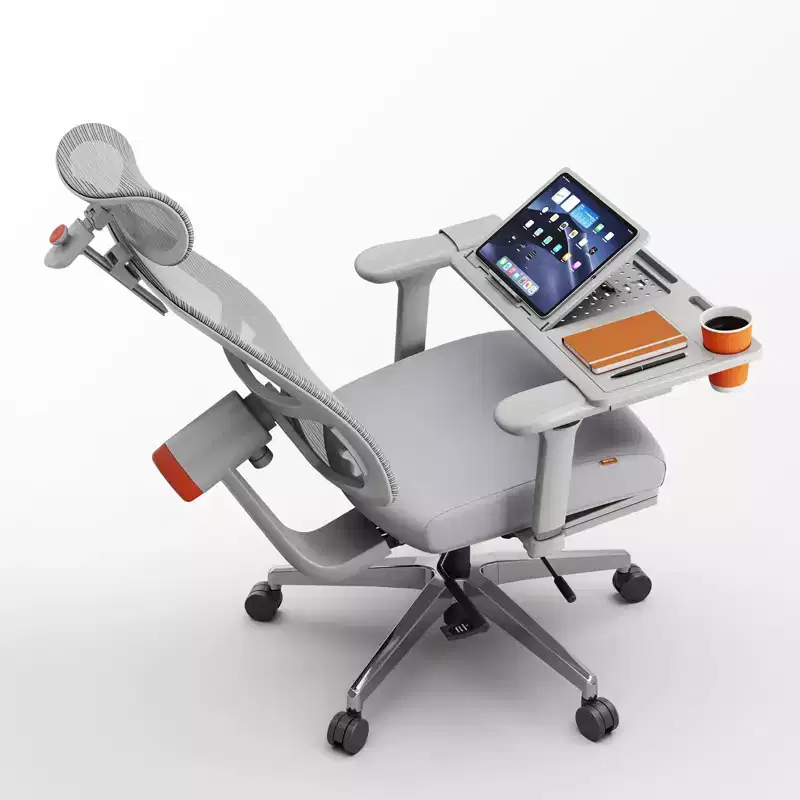Home Office Chair with Footrest and 4D Armrest