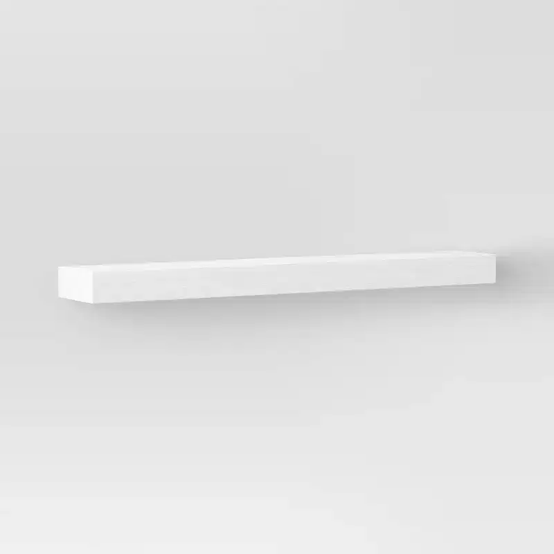 36 Inch Floating Wood Wall Shelf