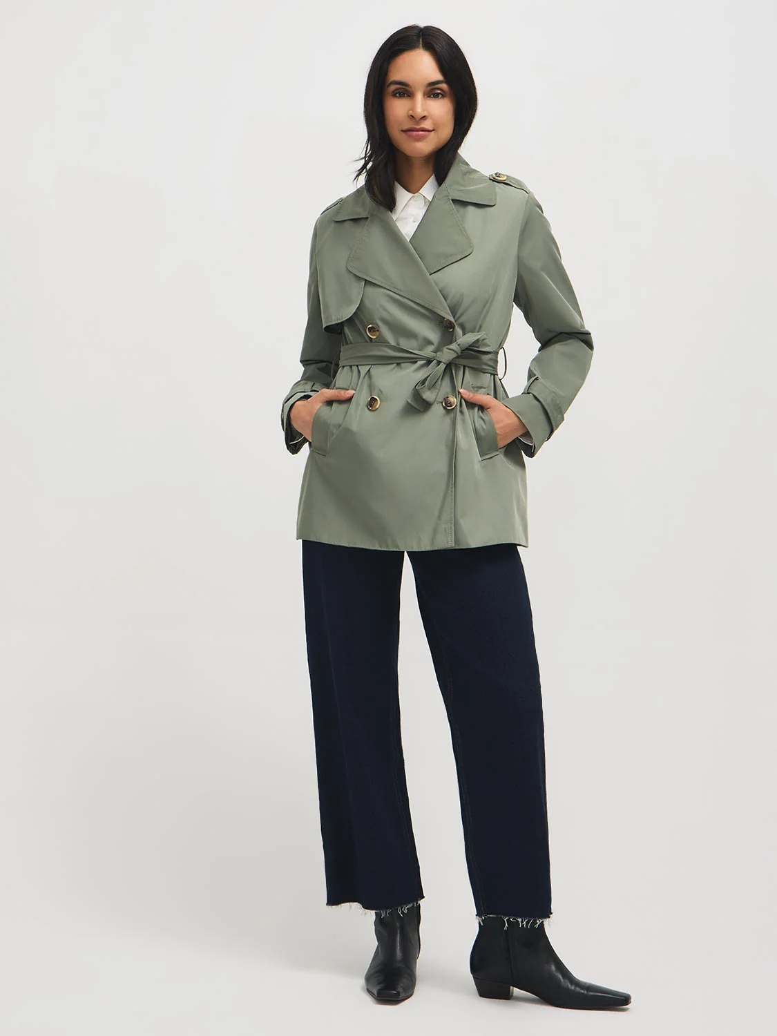 Mid-Length Trench Coat