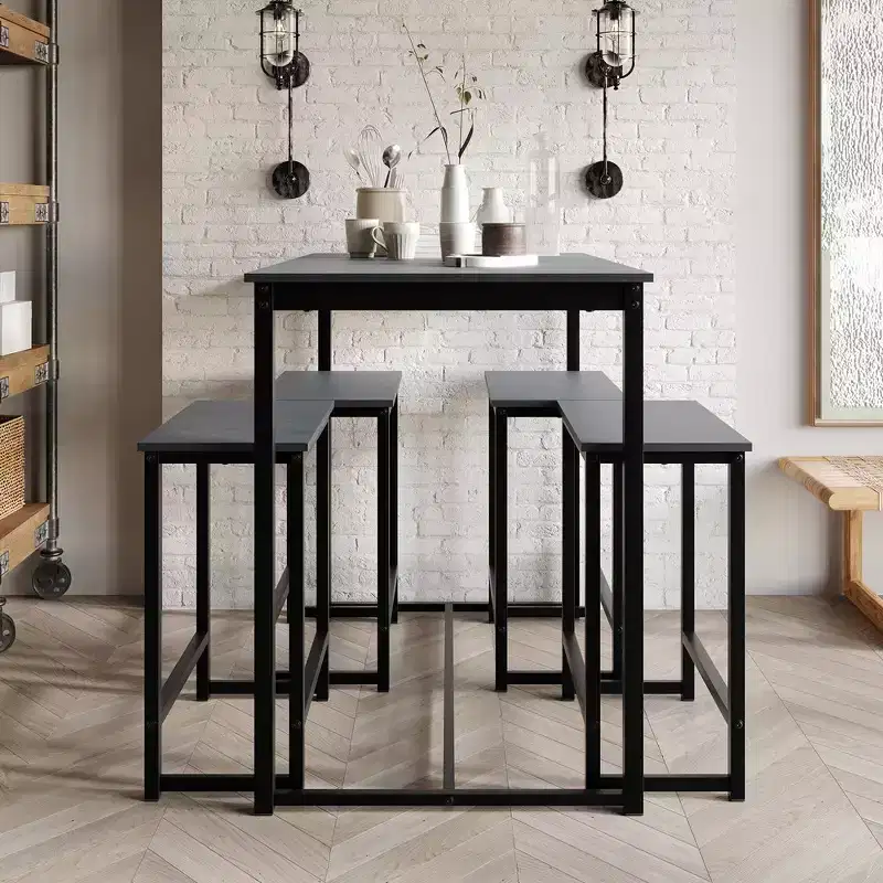 ChaletPosh 5 PCs Metal Dining Set